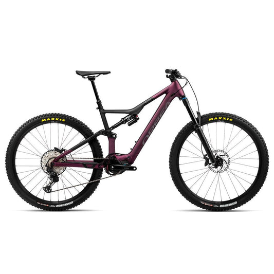 Orbea Electric Mtb - Rise H10 - 2023 - Mulberry métallique - noir (Matt)