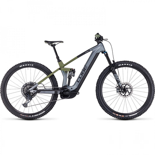 Cube Mountainbike Electric Carbon - Stéréo Hybride 140 HPC TM 750 - 2023 - Flashgrey/Olive
