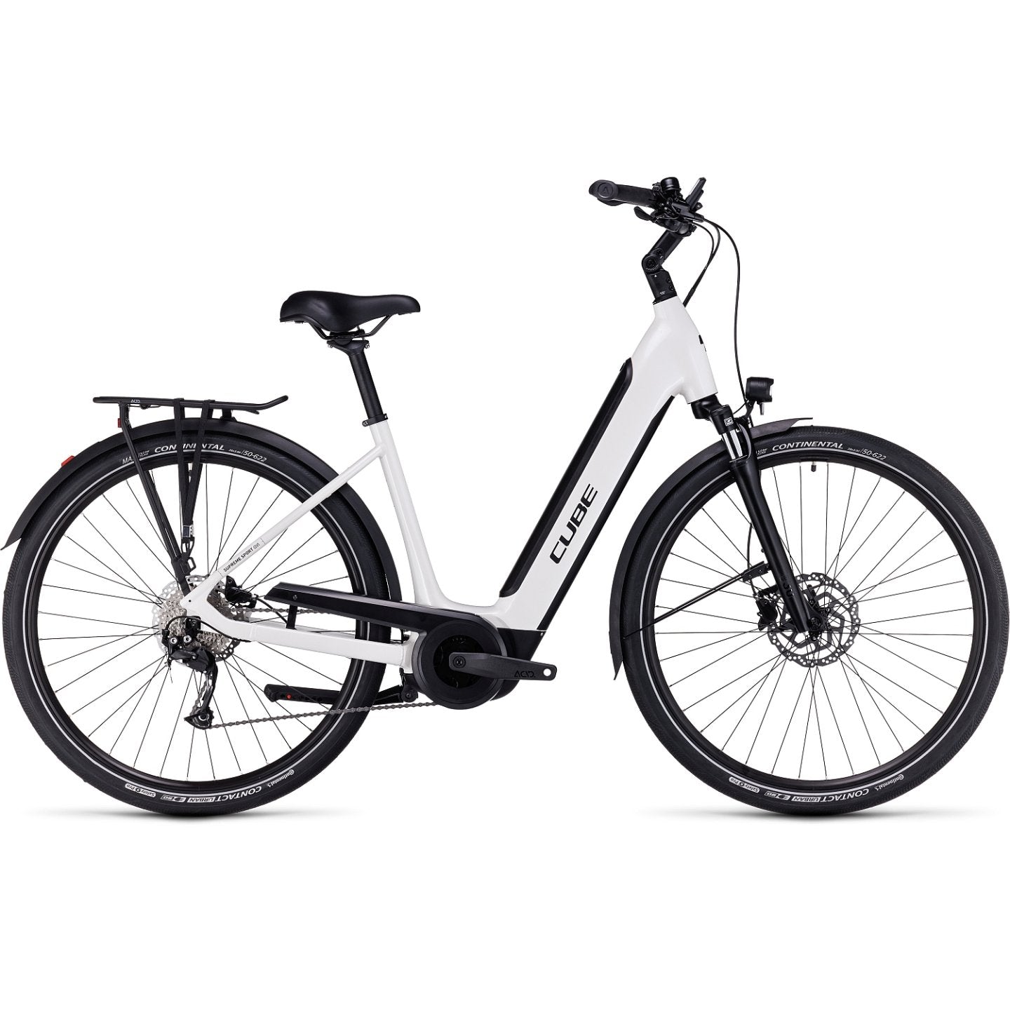 Cube Electric Bike Easy Entry - Supreme Sport Hybrid One 500 - 2023 - blanc/noir